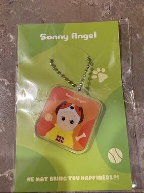 Sonny Angel Kids Keychain - Orange Puppy Design